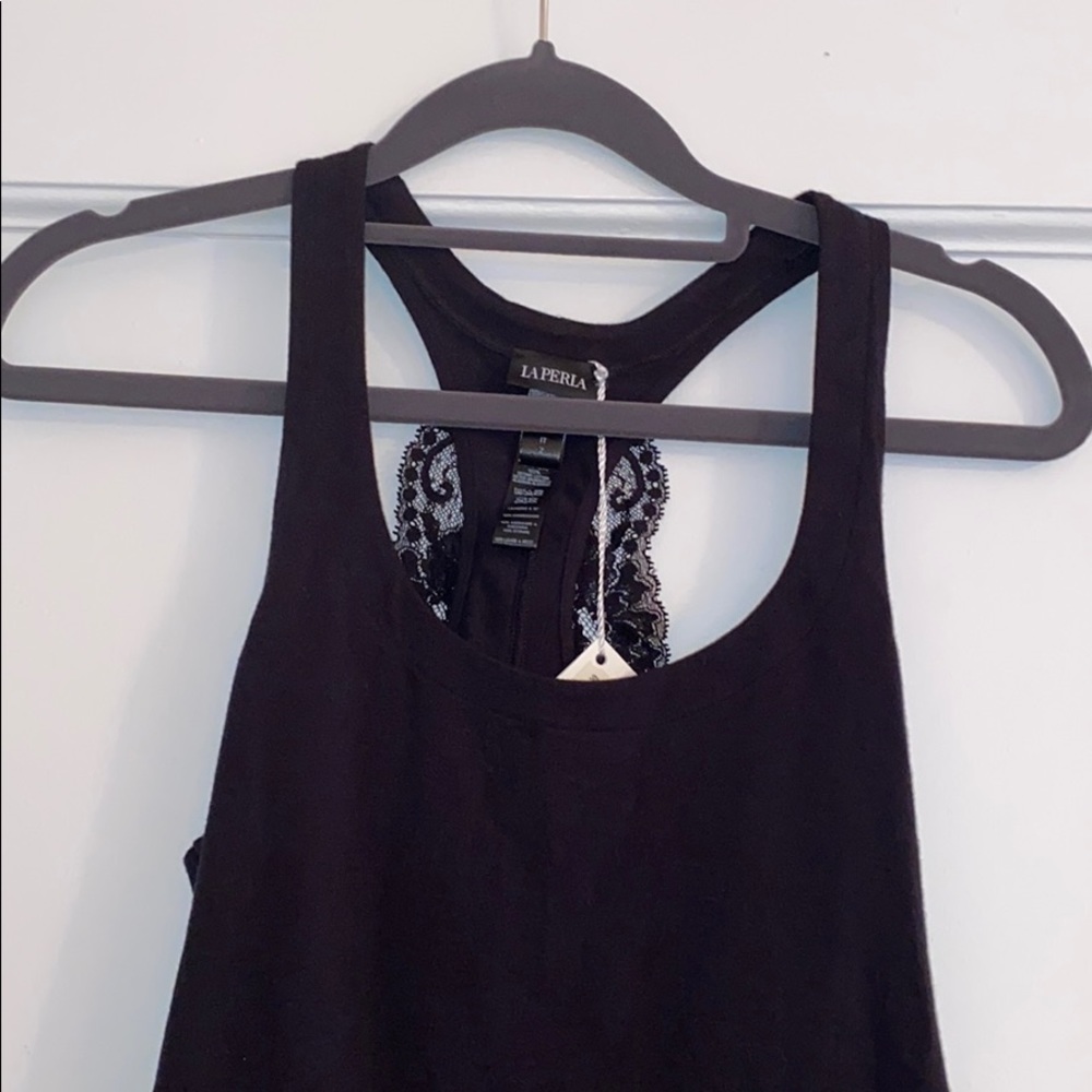 Nwt LaPerla black bodysuit sz small